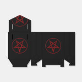 Red Devil Pentagram Geschenkschachtel (Ungefaltet)