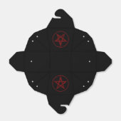 Red Devil Pentagram Geschenkschachtel (Ungefaltet)