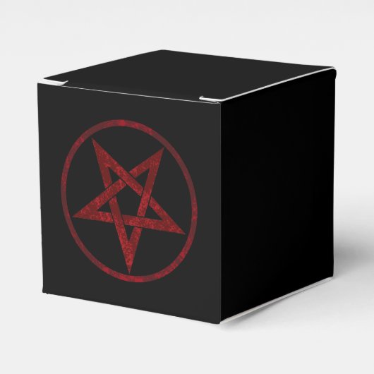 Red Devil Pentagram Geschenkschachtel (Vorderseite)