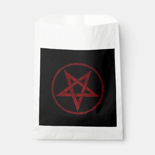 Red Devil Pentagram Geschenktütchen (Vorderseite)