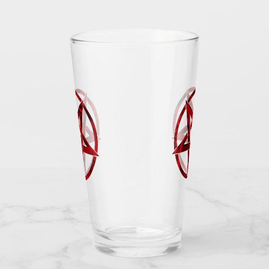 Red Devil Pentagram Glas (Rechts)