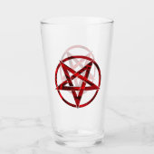 Red Devil Pentagram Glas (Vorderseite)