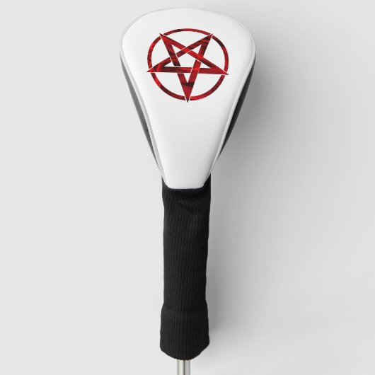 Red Devil Pentagram Golf Headcover (Vorderseite)