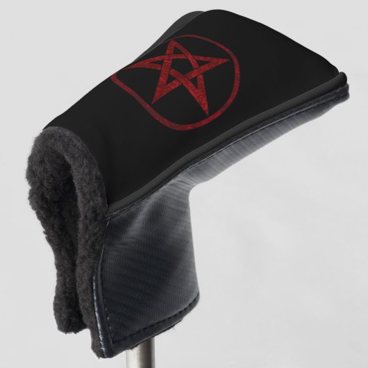Red Devil Pentagram Golf Headcover (3/4 Vorderseite)