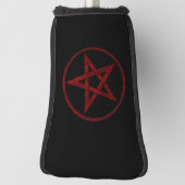 Red Devil Pentagram Golf Headcover (Rotieren 90)