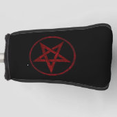 Red Devil Pentagram Golf Headcover (Vorderseite)