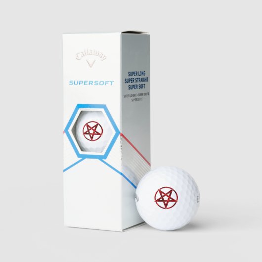 Red Devil Pentagram Golfball (Verpackung)