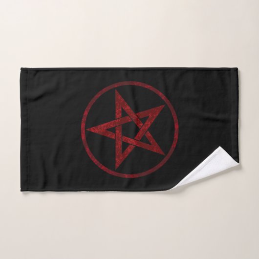 Red Devil Pentagram Handtuch (Handtuch)