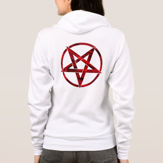 Red Devil Pentagram Hoodie (Rückseite)