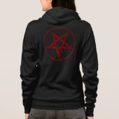 Red Devil Pentagram Hoodie (Rückseite)