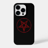 Red Devil Pentagram iPhone Hülle (Rückseite)