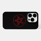 Red Devil Pentagram iPhone Hülle (Rückseite (Horizontal))
