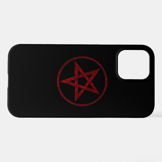 Red Devil Pentagram iPhone Hülle (Rückseite (Horizontal))