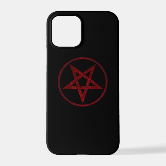 Red Devil Pentagram iPhone Hülle (Rückseite)