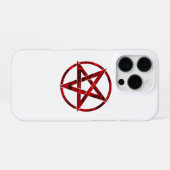 Red Devil Pentagram iPhone Hülle (Rückseite (Horizontal))