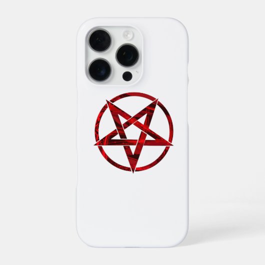 Red Devil Pentagram iPhone Hülle (Rückseite)