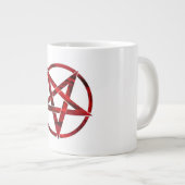 Red Devil Pentagram Jumbo-Tasse (Vorderseite Rechts)