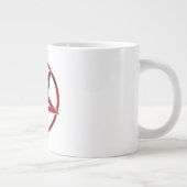 Red Devil Pentagram Jumbo-Tasse (Rechts)