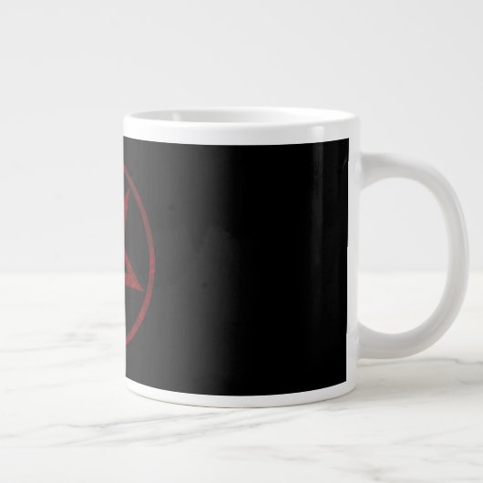 Red Devil Pentagram Jumbo-Tasse (Rechts)