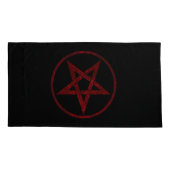 Red Devil Pentagram Kissenbezug (Rückseite)