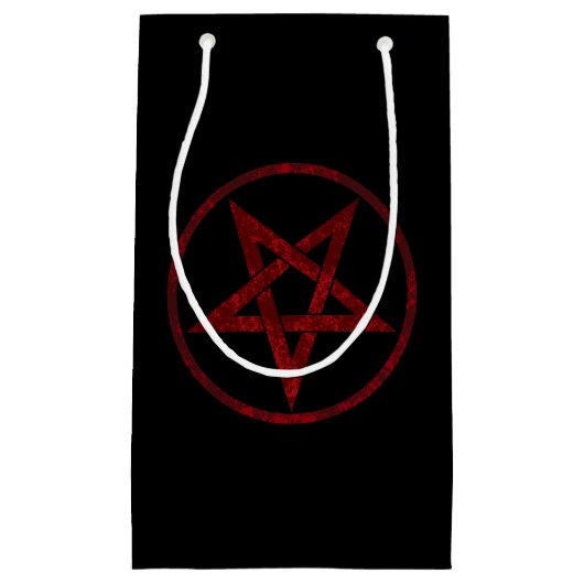 Red Devil Pentagram Kleine Geschenktüte (Vorderseite)
