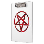 Red Devil Pentagram Klemmbrett (Links)
