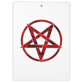 Red Devil Pentagram Klemmbrett (Rückseite)