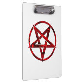 Red Devil Pentagram Klemmbrett (Rechts)