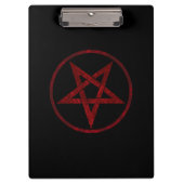 Red Devil Pentagram Klemmbrett (Vorderseite)