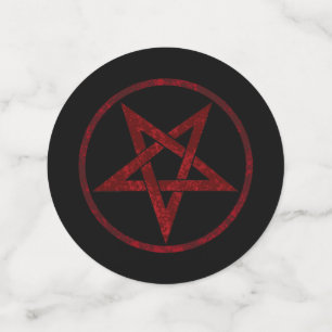 Red Devil Pentagram Konfetti