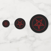 Red Devil Pentagram Konfetti (Vorderseiten)