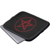 Red Devil Pentagram Laptopschutzhülle (Vorne Knopf)