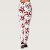 Red Devil Pentagram Leggings (Rückseite)