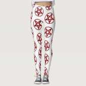 Red Devil Pentagram Leggings (Vorderseite)