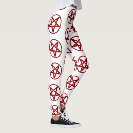 Red Devil Pentagram Leggings (Rechts)