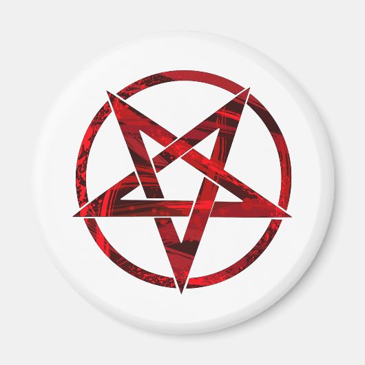 Red Devil Pentagram Magnet (Vorne)
