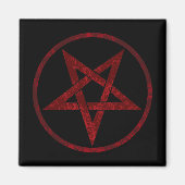 Red Devil Pentagram Magnet (Vorne)