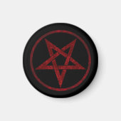 Red Devil Pentagram Magnet (Vorne)