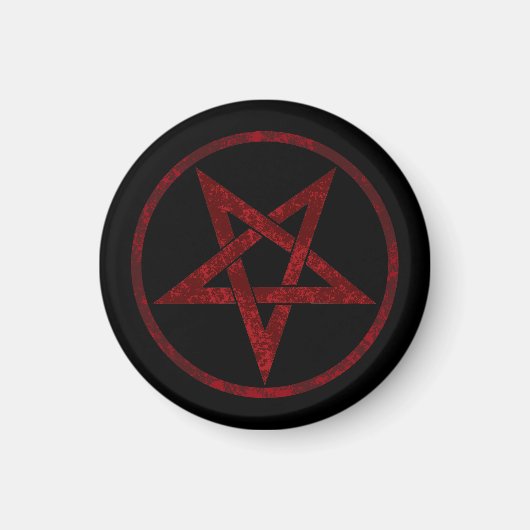 Red Devil Pentagram Magnet (Vorne)
