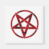 Red Devil Pentagram Magnet (Vorne)