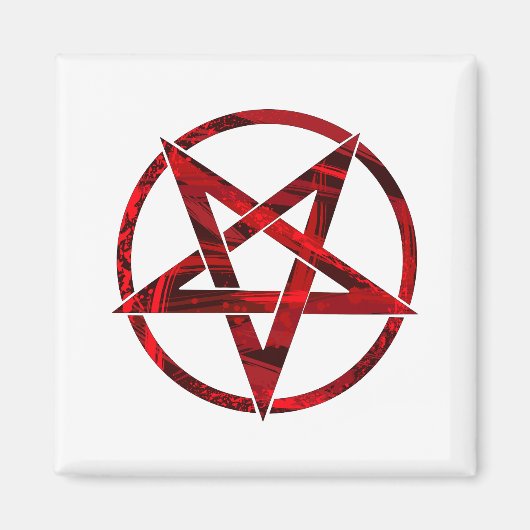 Red Devil Pentagram Magnet (Vorne)