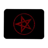 Red Devil Pentagram Magnet (Horizontal)