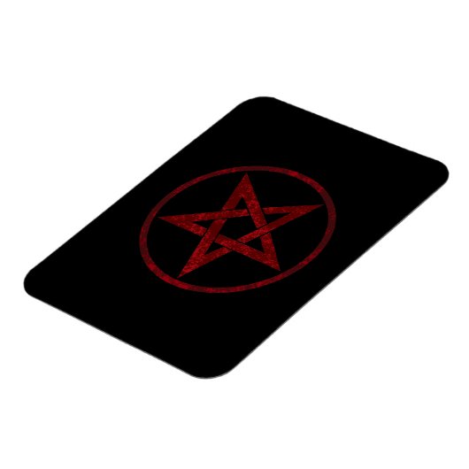 Red Devil Pentagram Magnet (Linke Seite)