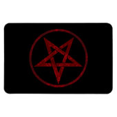 Red Devil Pentagram Magnet (Horizontal)