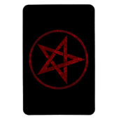 Red Devil Pentagram Magnet (Vertikal)