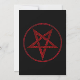 Red Devil Pentagram Magneteinladung