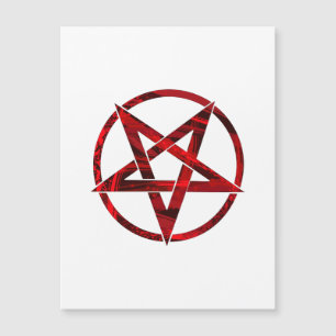 Red Devil Pentagram Magneteinladung
