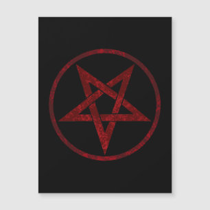 Red Devil Pentagram Magneteinladung