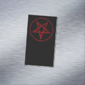 Red Devil Pentagram Magnetische Visitenkarte (Beispiel)