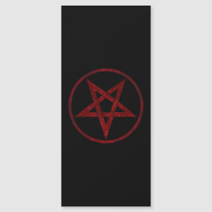 Red Devil Pentagram Magnetkarte